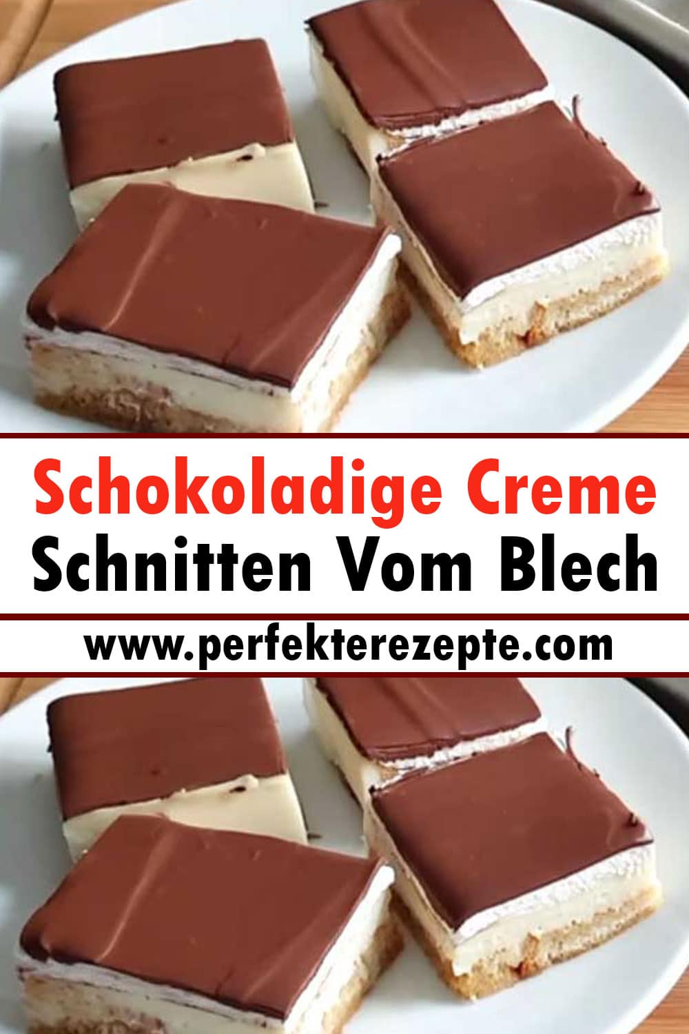 Schokoladige Creme Schnitten Vom Blech Rezept