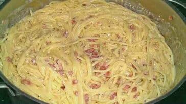 Spaghetti alla Carbonara Rezept nach Südtiroler Art mit schneller Zubereitung