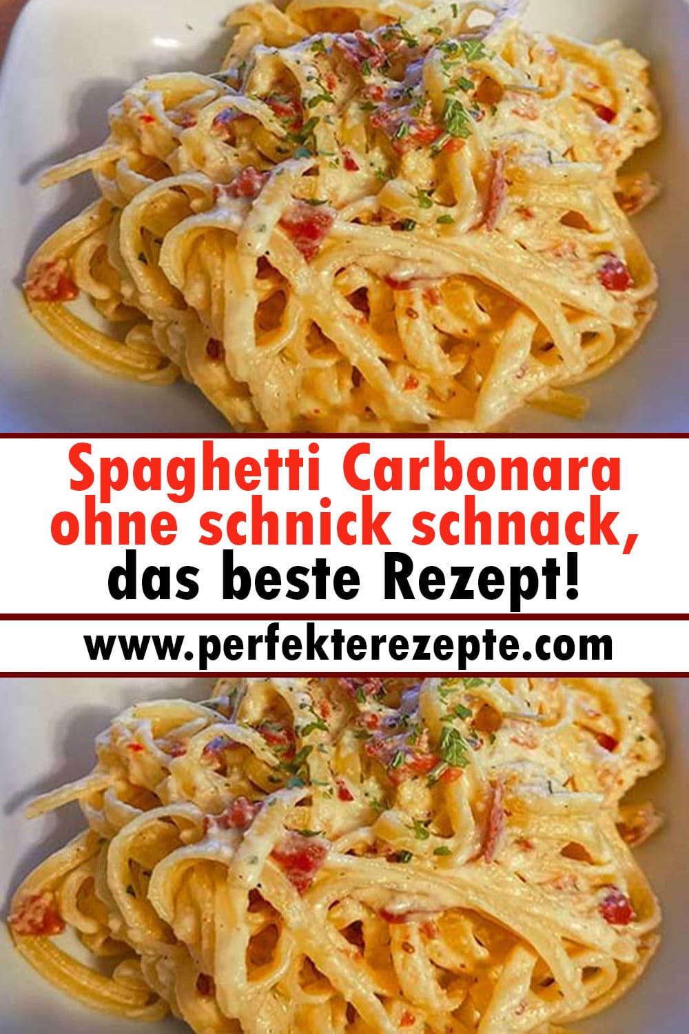 Spaghetti Carbonara ohne schnick schnack, das beste Rezept!