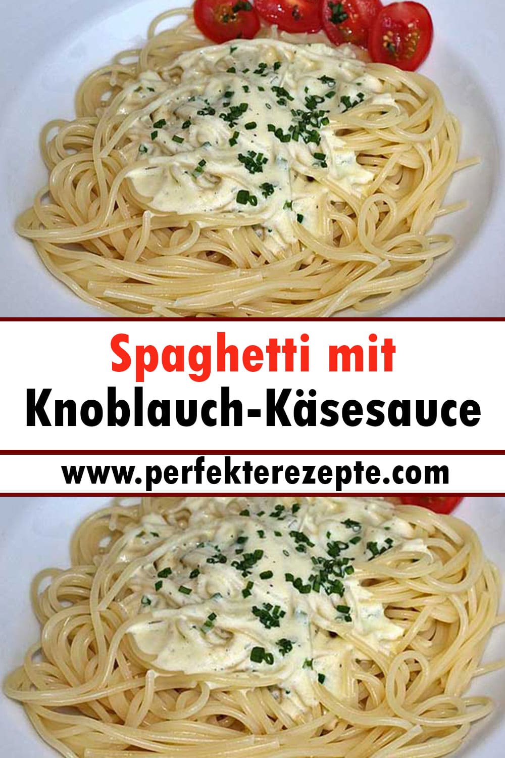 Spaghetti mit Knoblauch-Käsesauce Rezept