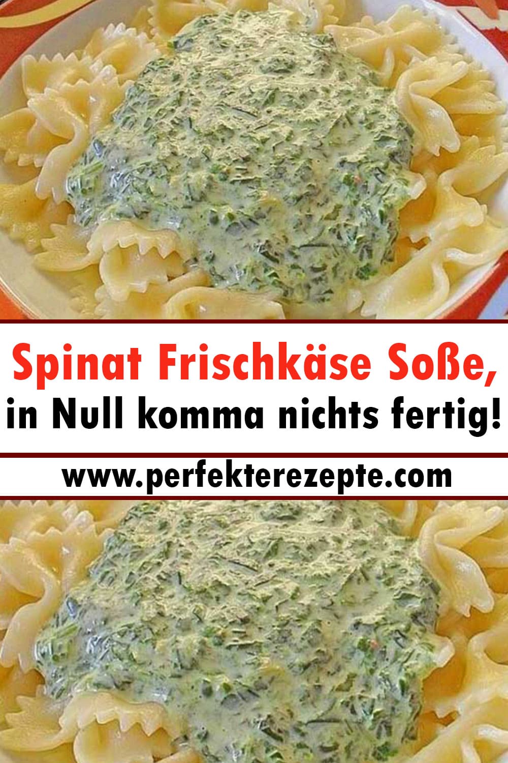 Spinat Frischkäse Soße Rezept, in Null komma nichts fertig!