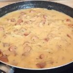 Würstchen-Senf-Gulasch mit Penne Rezept
