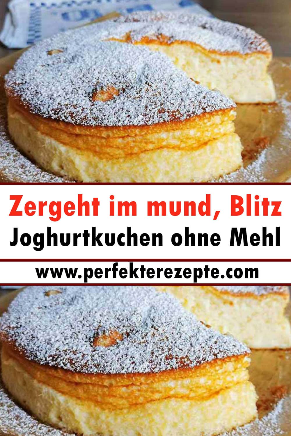 Zergeht im mund, Blitz Joghurtkuchen ohne Mehl Rezept!
