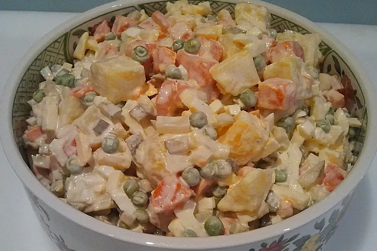 7 Tassen Salat Rezept, einzigartig lecker!