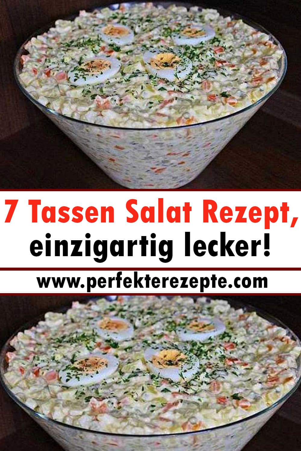 7 Tassen Salat Rezept, einzigartig lecker!