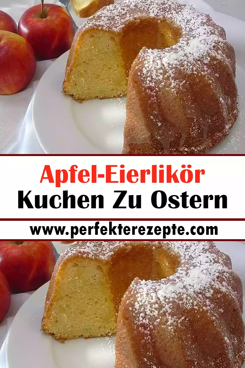 Apfel-Eierlikör Kuchen: schneller Rührkuchen Rezept Zu Ostern
