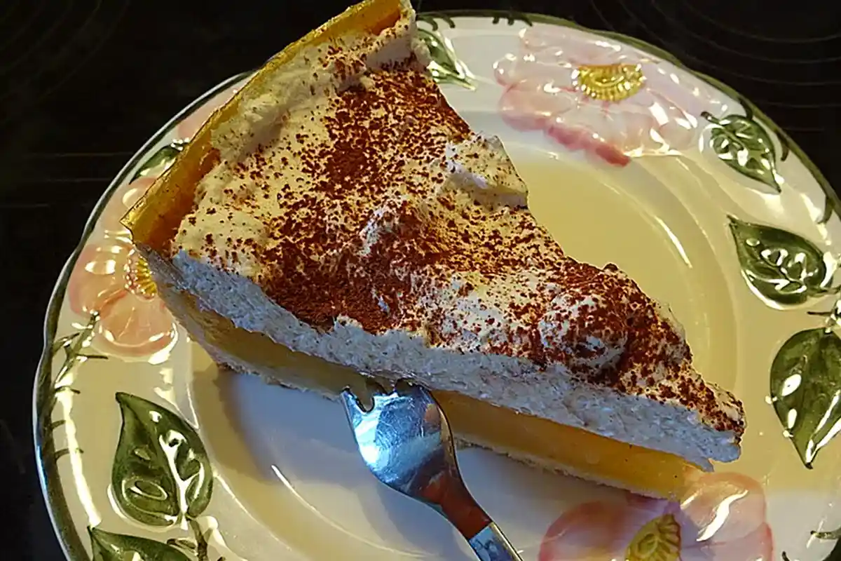 Apfelkuchen mit Sahne Zimt Haube Rezept