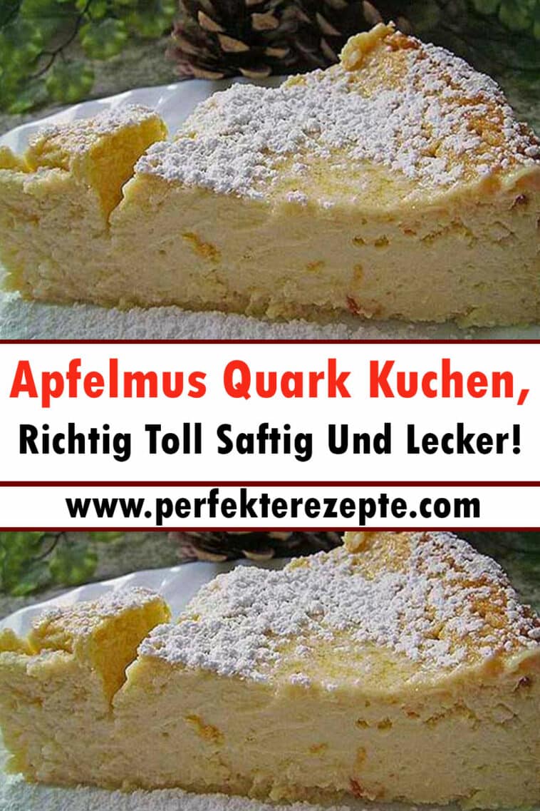 Apfelmus Quark Kuchen Rezept, Richtig Toll Saftig Und Lecker ...