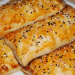 Blätterteig mit Gyrosfüllung und Feta-Käse Rezept