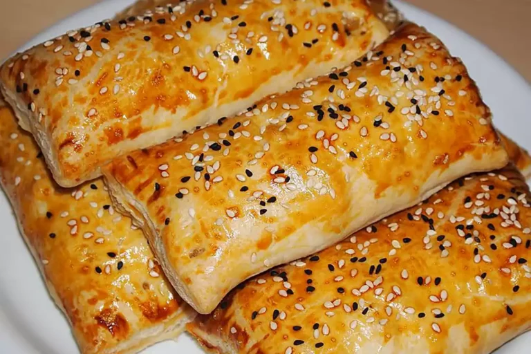 Blätterteig mit Gyrosfüllung und Feta-Käse Rezept