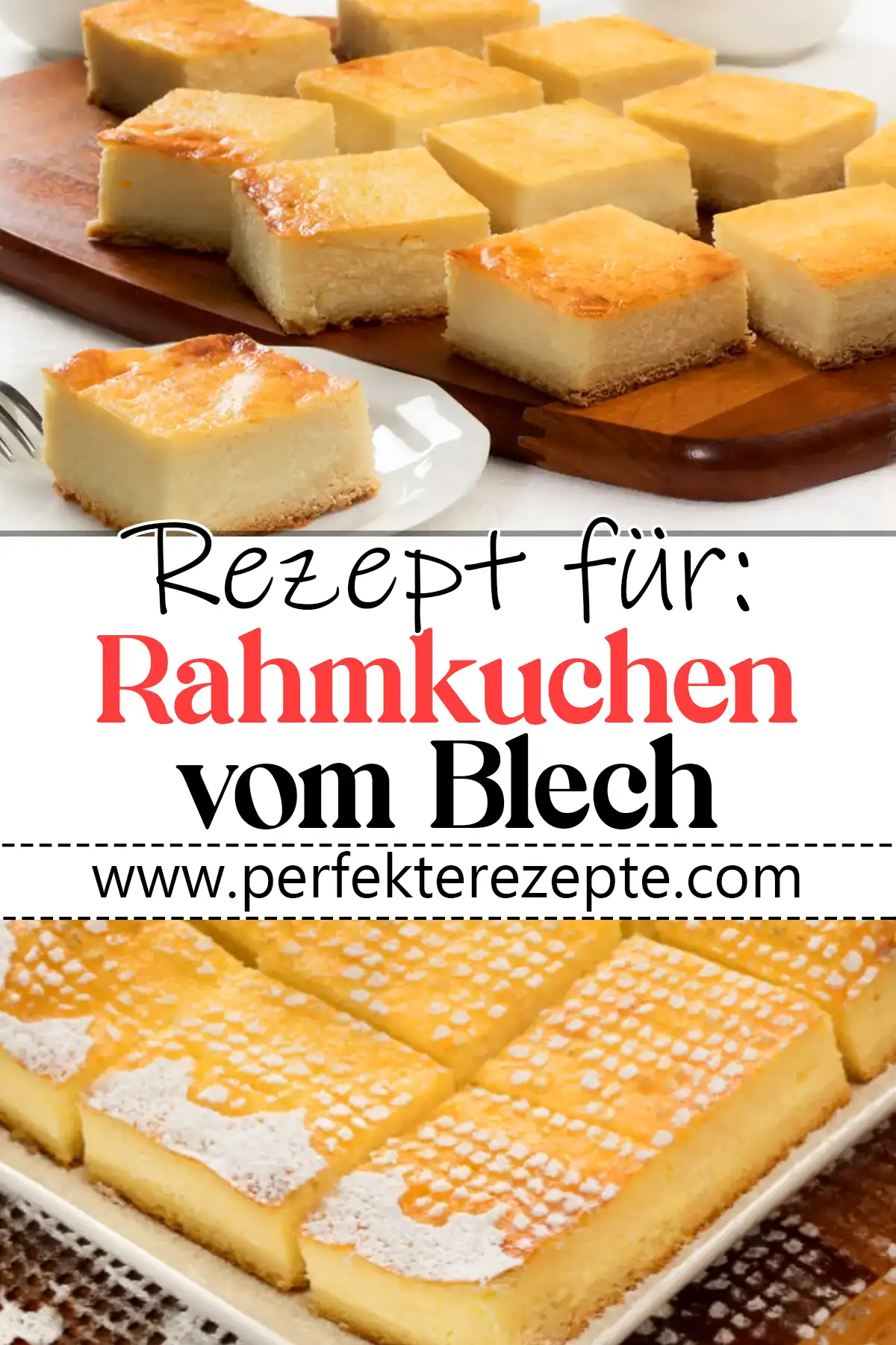 Blitzschneller Rahmkuchen vom Blech Rezept