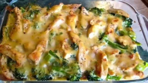 Brokkoli Hähnchenfilets in Käsesauce Rezept, überbacken