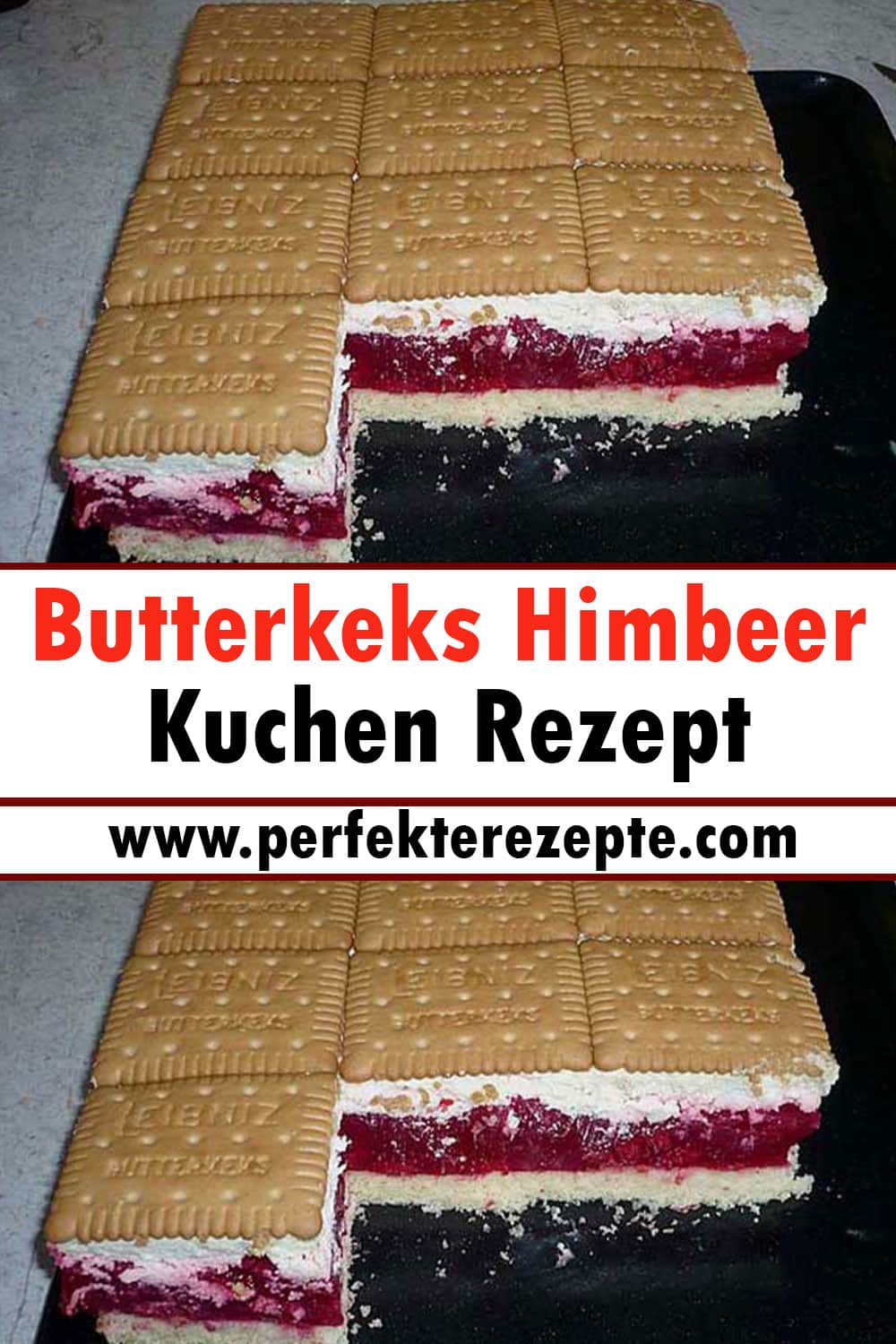 Butterkeks Himbeer Kuchen Rezept