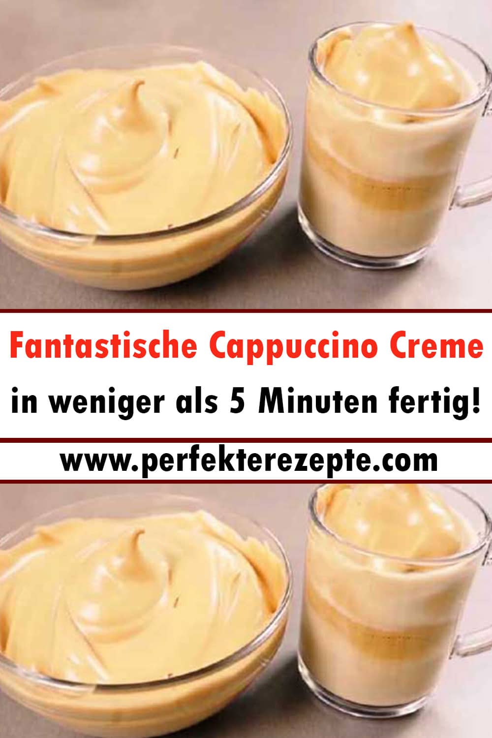 Fantastische Cappuccino Creme Rezept in weniger als 5 Minuten fertig!