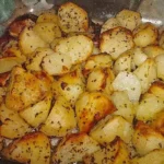 Griechische Knoblauchkartoffeln aus dem Backofen Rezept