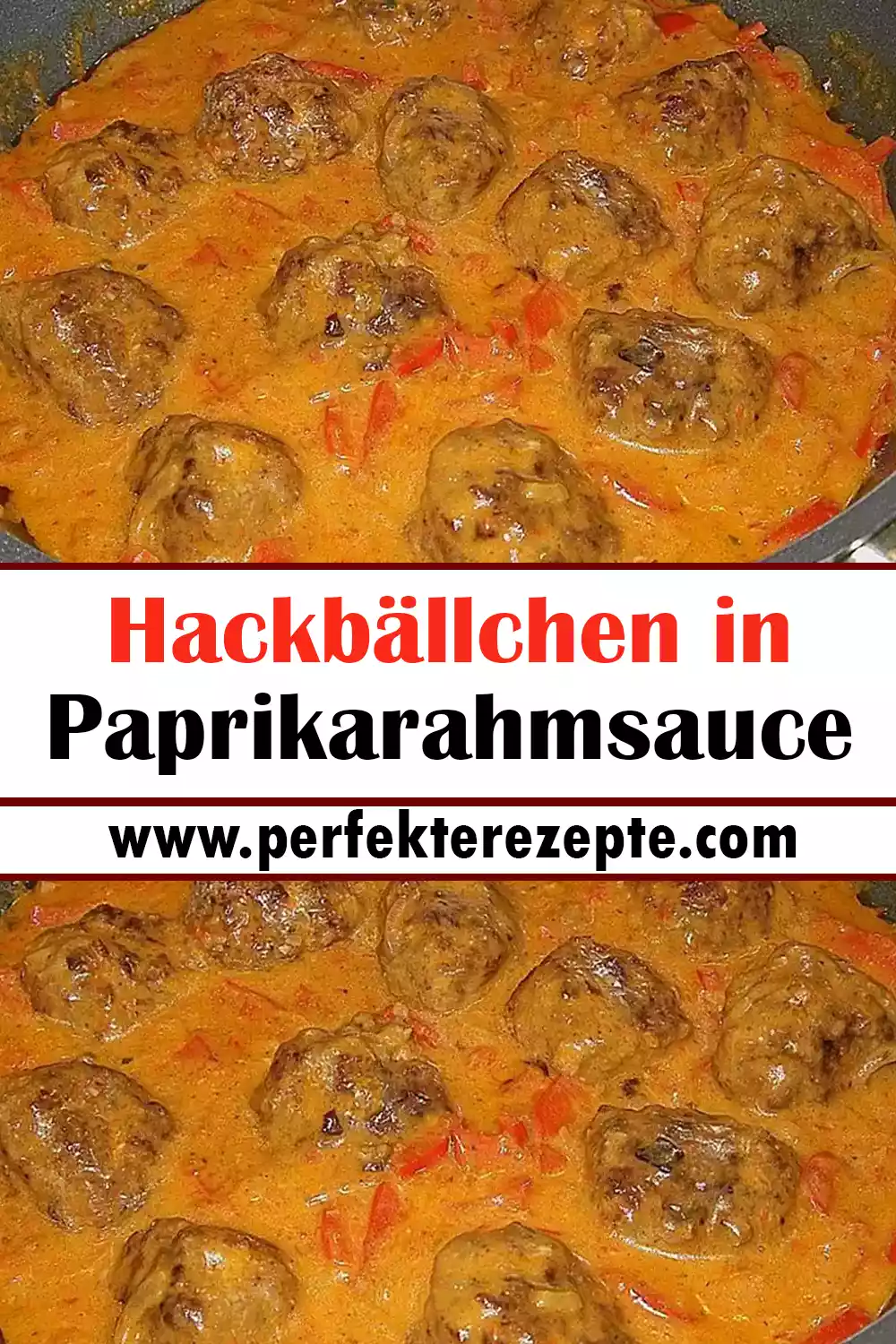 Hackbällchen in Paprikarahmsauce Rezept