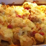 Hähnchen Tortellini Auflauf mit Käse Rezept