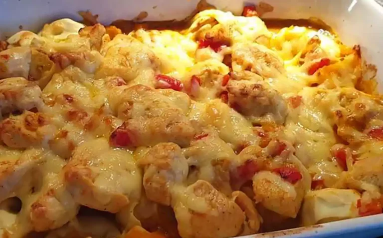 Hähnchen Tortellini Auflauf mit Käse Rezept