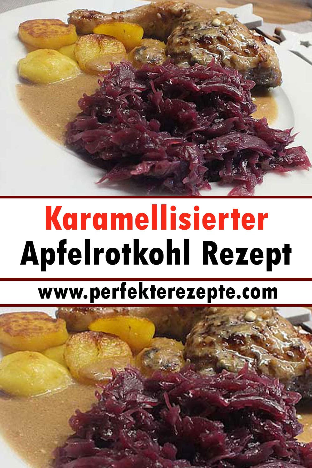 Karamellisierter Apfelrotkohl Rezept