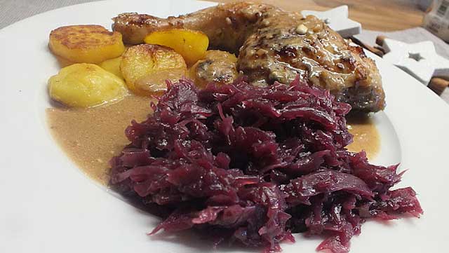 Karamellisierter Apfelrotkohl Rezept