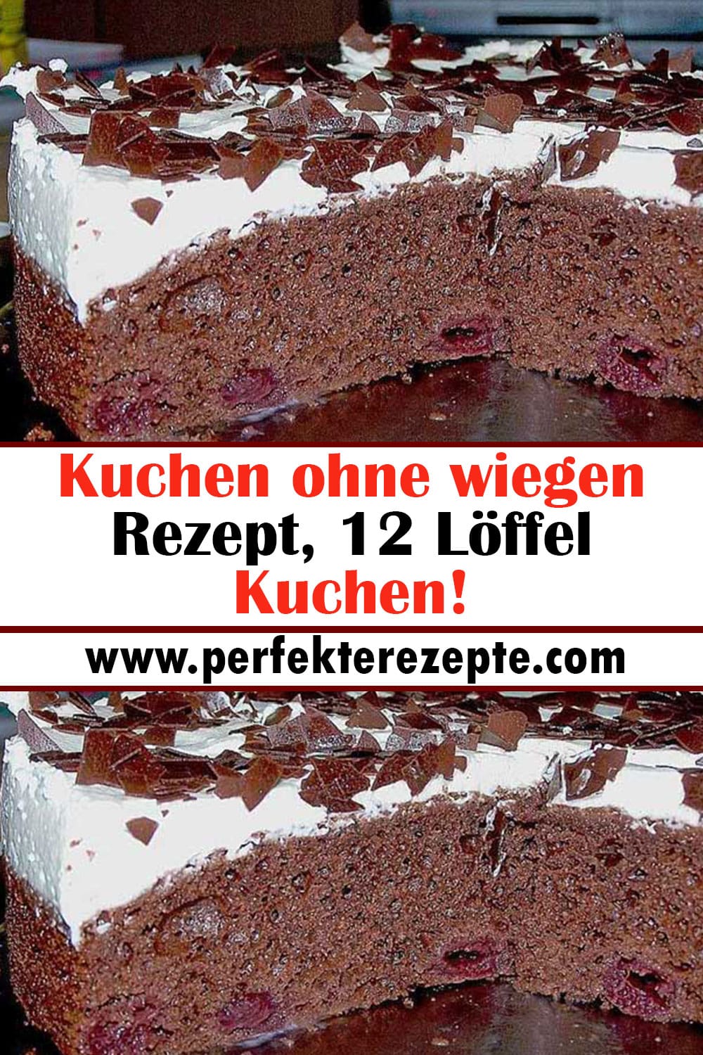 Kuchen ohne wiegen Rezept, 12 Löffel Kuchen!