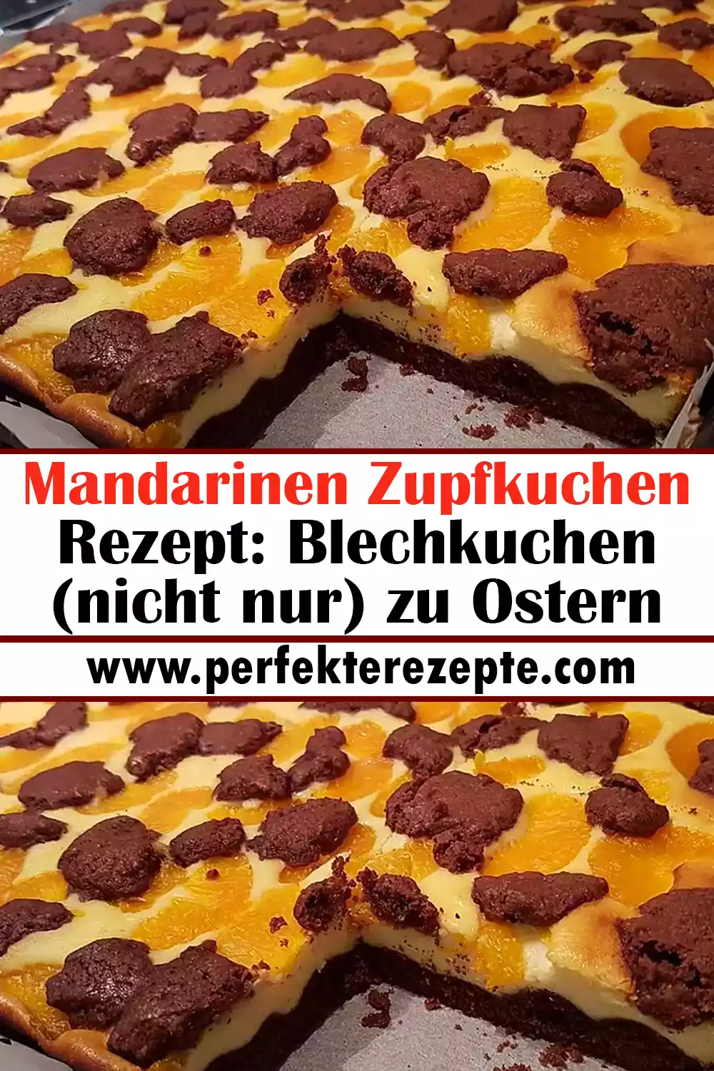 Mandarinen Zupfkuchen Rezept: Blechkuchen (nicht nur) zu Ostern