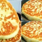 Mit Käse gefüllte Langos Rezept, kein Hefeteig, in nur 10 Minuten fertig