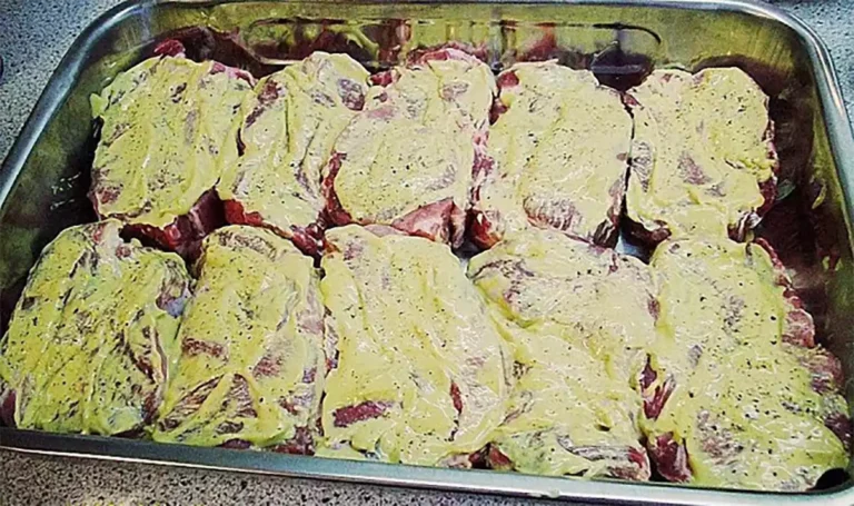 Nackensteaks in Senfsauce Rezept