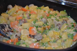 Nürnberger Wurstpfanne mit Senfcreme Rezept