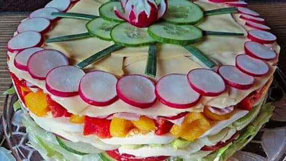 24 Stunden Schichtsalat mit Ananas und Mandarinen Rezept - Schnelle und ...