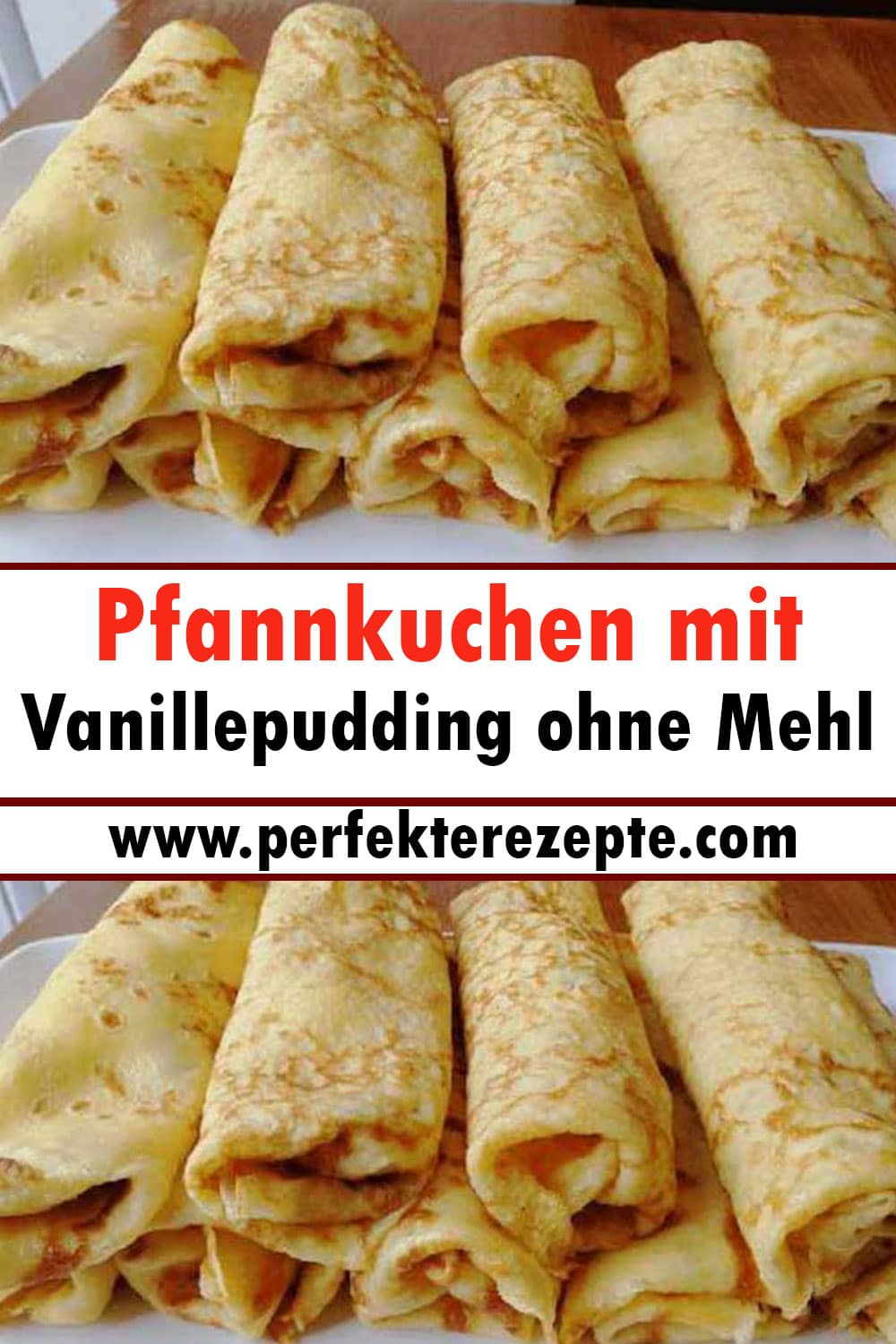 Pfannkuchen mit Vanillepudding ohne Mehl Rezept
