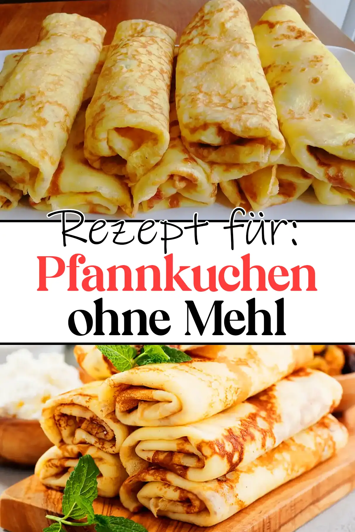 Pfannkuchen mit Vanillepudding ohne Mehl Rezept