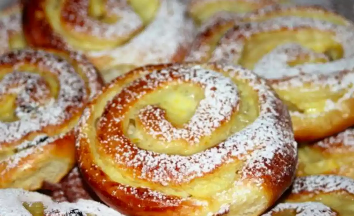 Pudding-Quark-Schnecken Rezept