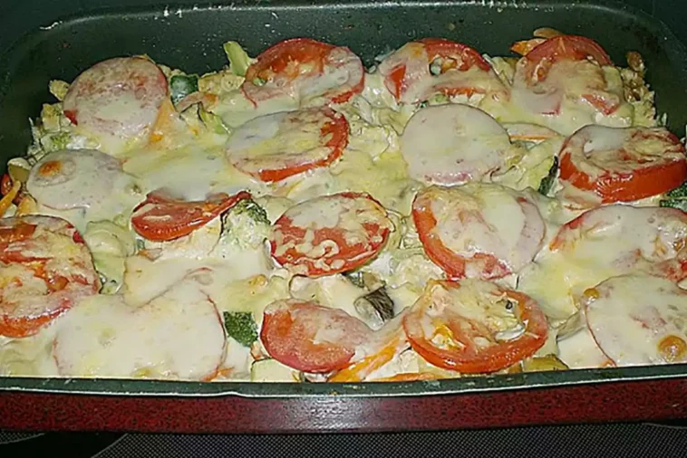 Putenbrust mit Gemüse aus dem Backofen Rezept