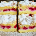 Raspelkuchen Mit Himbeeren Und Pudding Rezept, Ein Traum!