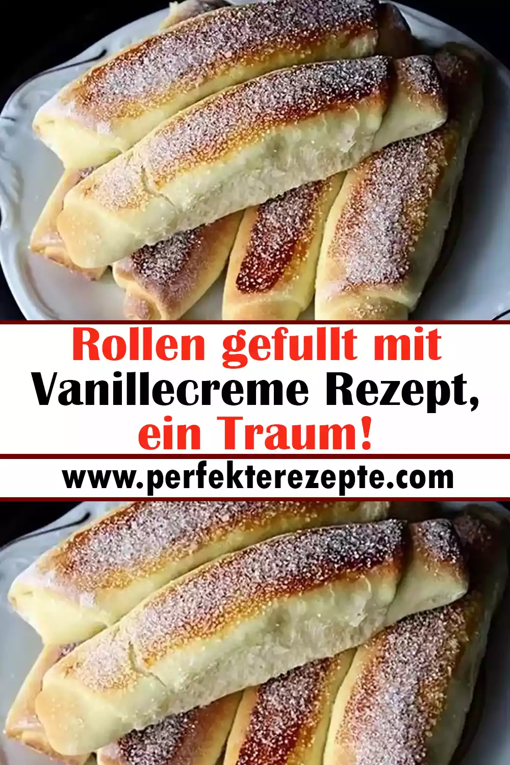 Rollen gefullt mit Vanillecreme Rezept, ein Traum!