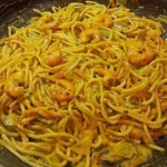 Spaghetti mit scharfer Garnelen-Sahne-Soße Rezept