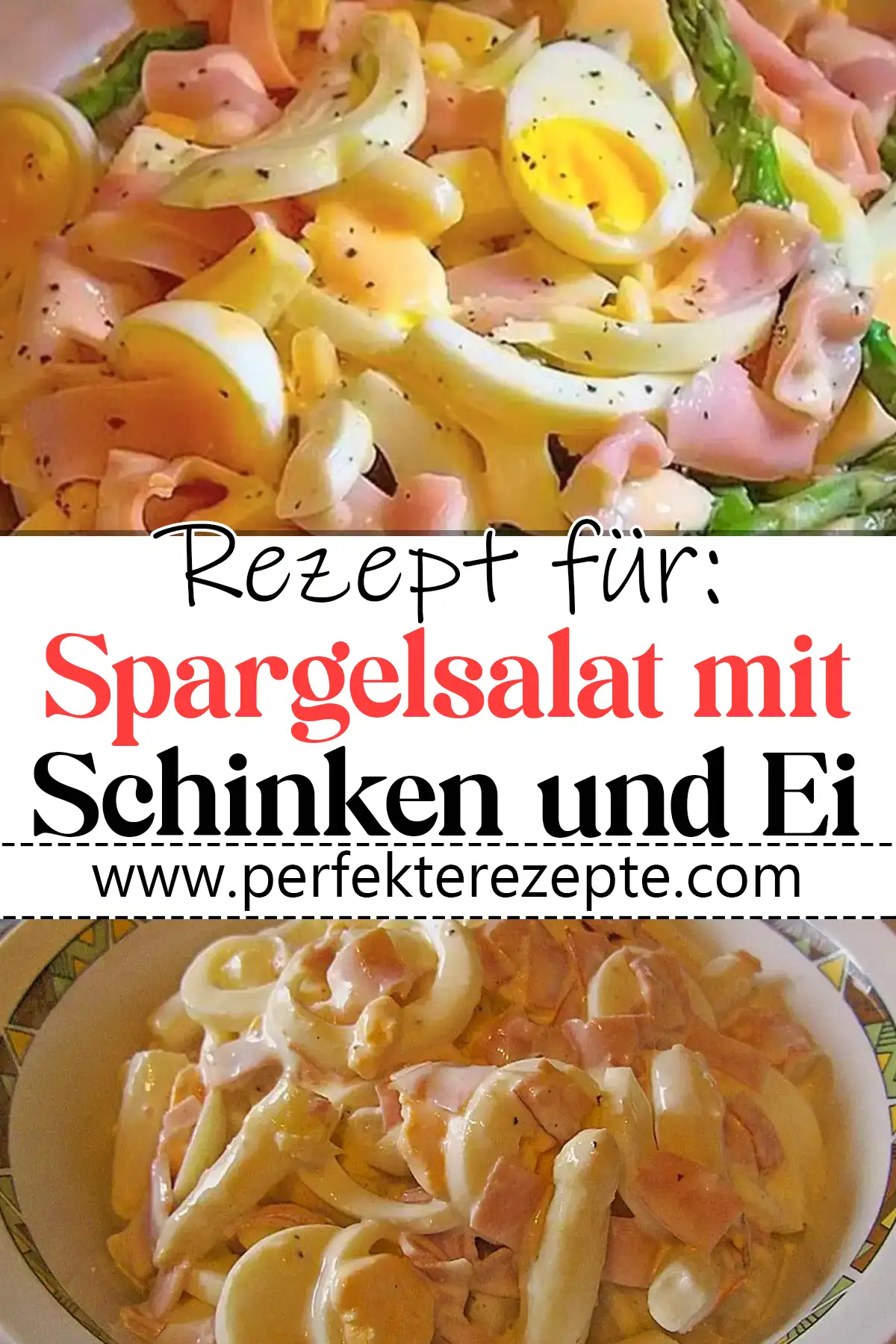 Spargelsalat mit Schinken und Ei Rezept