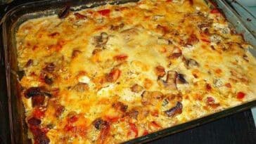 Überbackene Gyros in Champignon Sahnesoße Rezept