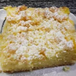 Versunkener Streuselkuchen mit Vanillepudding Rezept