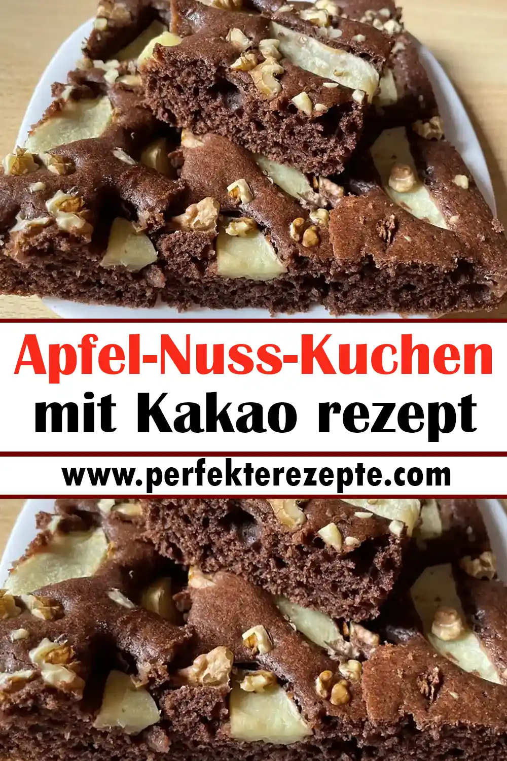 Apfel-Nuss-Kuchen mit Kakao rezept