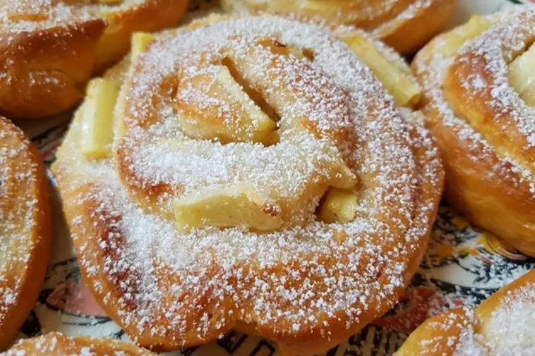 Apfelschnecken mit Zimtzucker Rezept wie aus der Bäckerei - Schnelle ...
