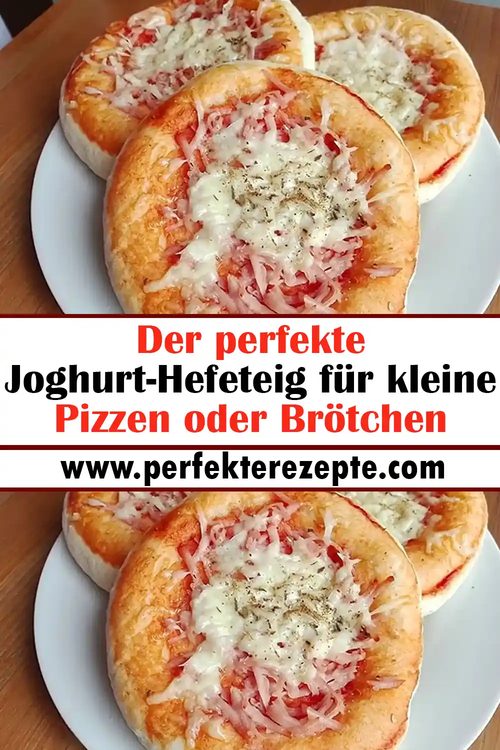 Der perfekte Joghurt-Hefeteig Rezept für kleine Pizzen oder Brötchen, ohne Gehzeit und in wenigen Minuten zubereitet