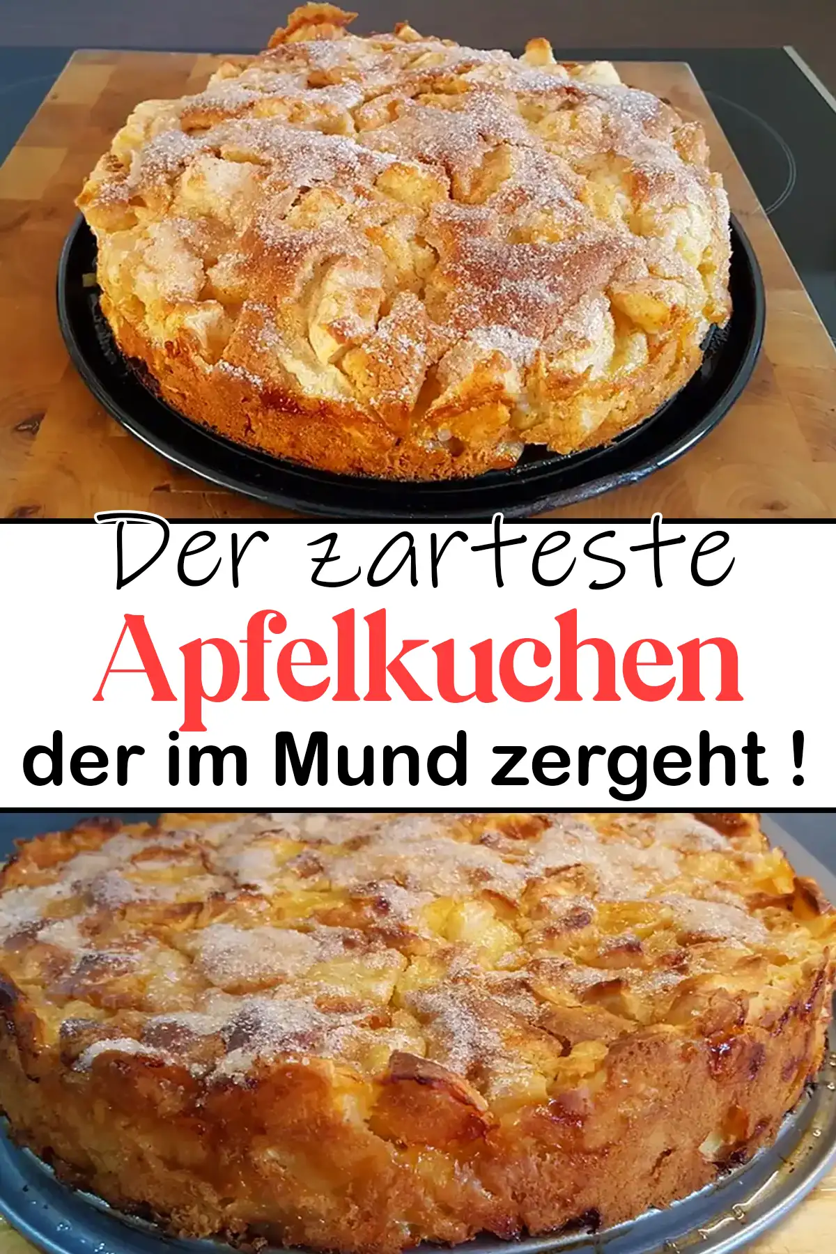 Der zarteste Apfelkuchen Rezept, der im Mund zergeht !