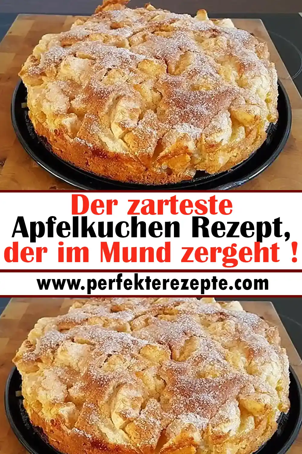 Der zarteste Apfelkuchen Rezept, der im Mund zergeht !