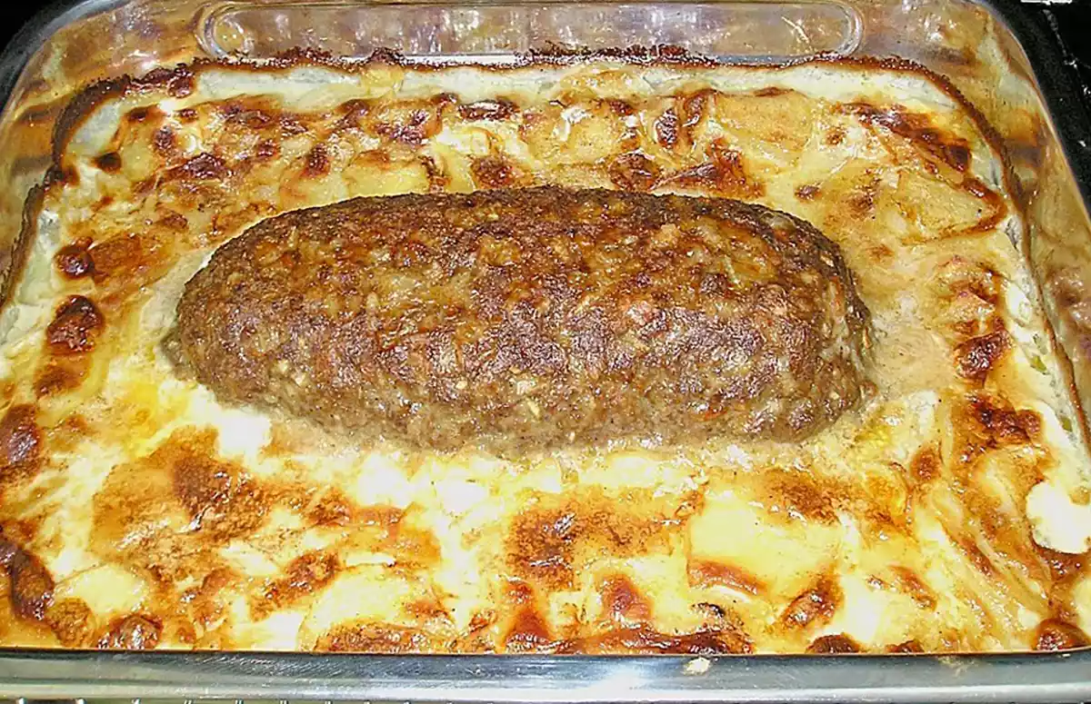 Hackbraten Mit Kartoffeln In Sahne Rezept