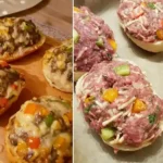 Hackbrötchen aus Toastbrötchen und Rinderhack Rezept