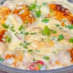 Hähnchenbrust in cremiger Knoblauch Parmesansoße Rezept
