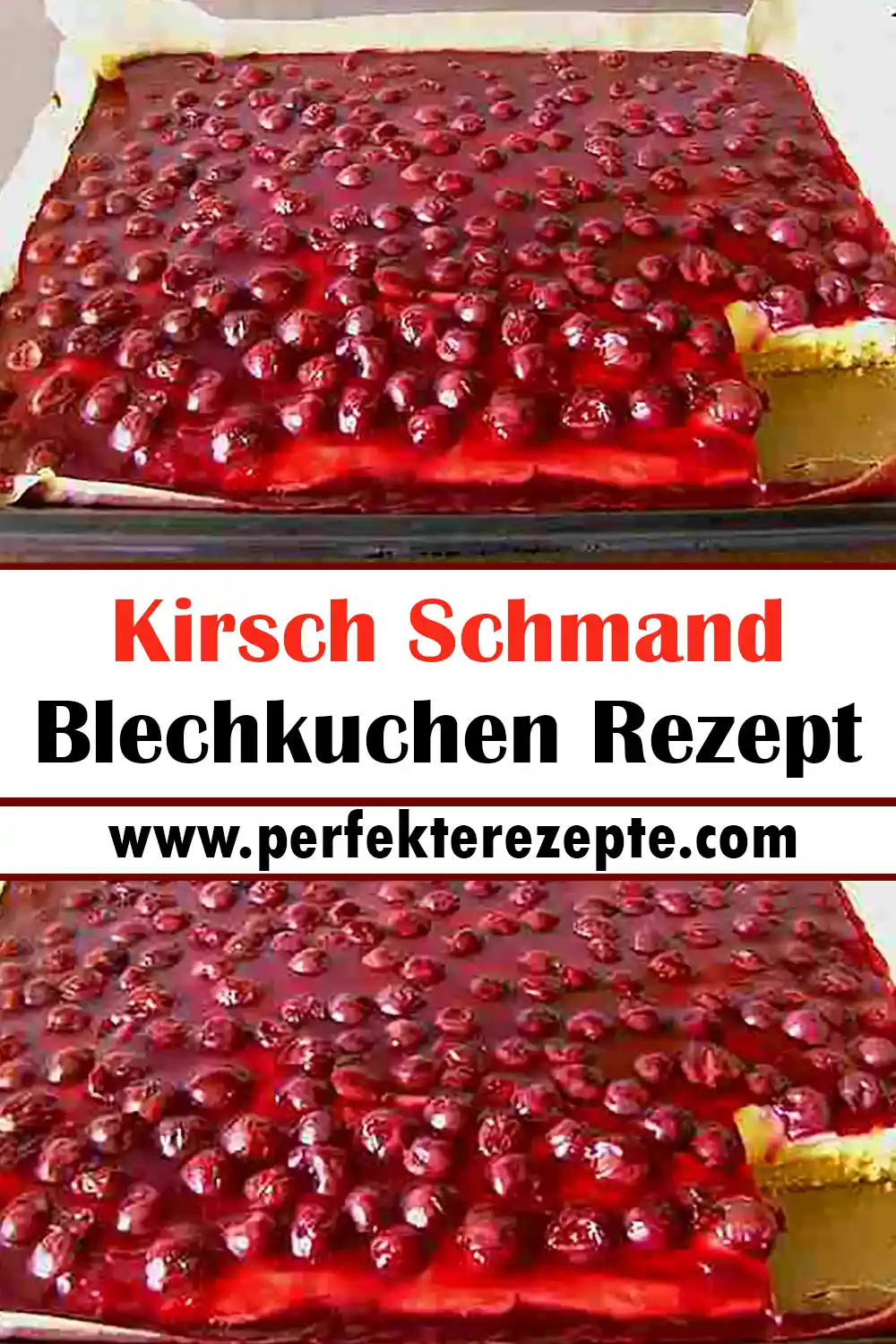 Kirsch Schmand Blechkuchen Rezept