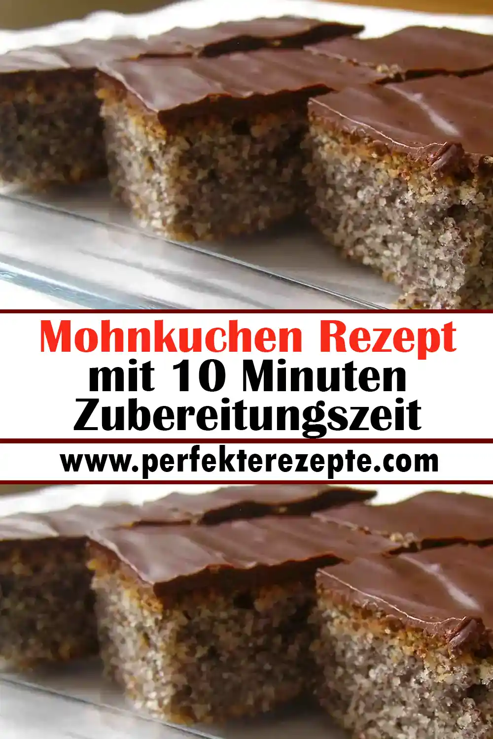 Mohnkuchen Rezept mit 10 Minuten Zubereitungszeit